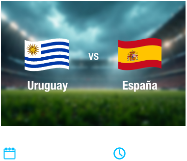 Partido 32 - Uruguay vs Espana